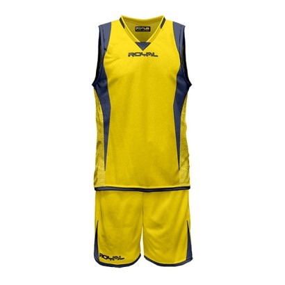Žlto-tmavomodrý basketbalový set Royal Orion