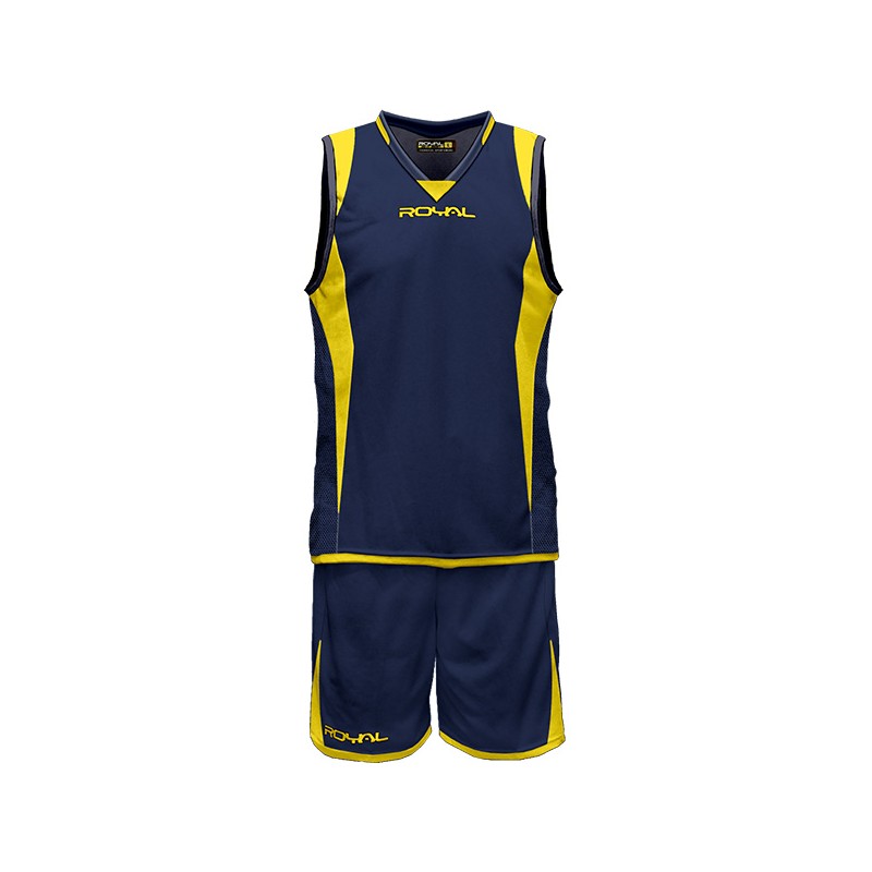 Tmavě modro-žlutý basketbalový set Royal Orion