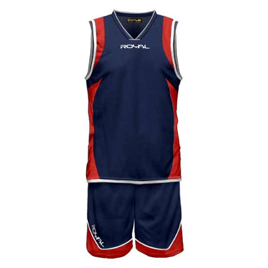 Tmavomodro-červený basketbalový set Royal Thor