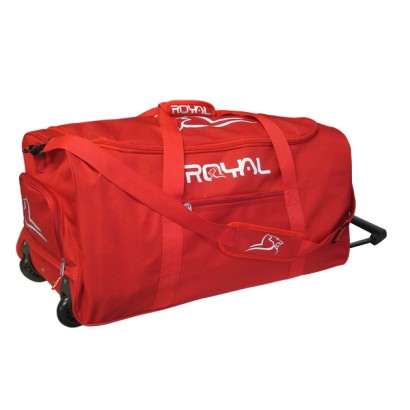 Červená športová taška s kolieskami Royal Selly