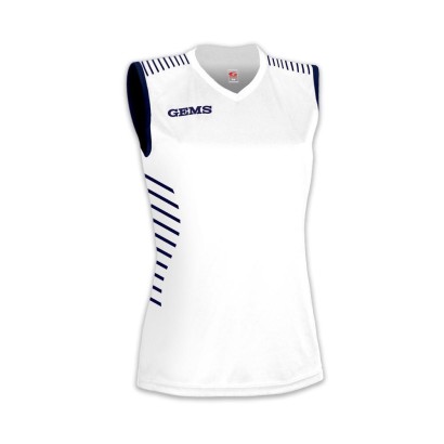 Biely ženský volejbalový dres Gems Virgo