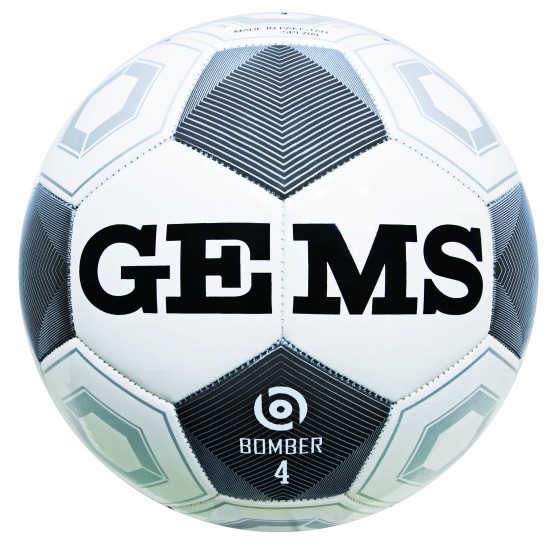 Bielo-čierna futbalová lopta Gems Bomber Bielo-čierna futbalová lopta Gems Bomber