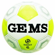 Bielo-žltá futbalová lopta Gems Bomber 4 Light