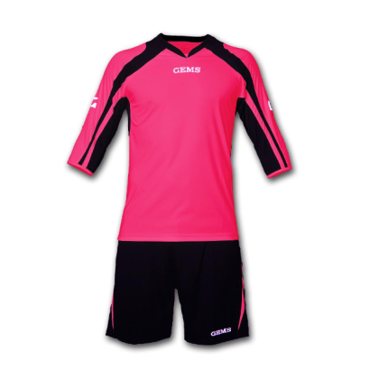 Růžovo-černý brankářský dres s trenýrkami Gems Arkansas