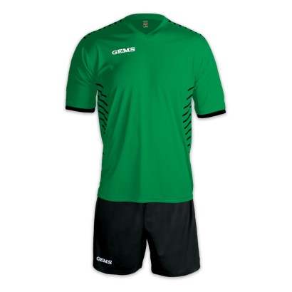 Zeleno-černý fotbalový dres s trenýrkami Gems Chelsea