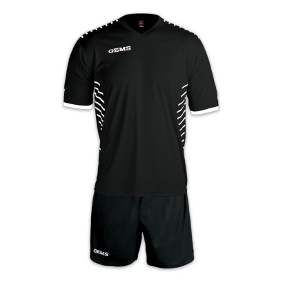 Černo-bílý fotbalový dres s trenýrkami Gems Chelsea