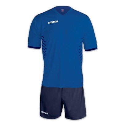 Modro-tmavě modrý fotbalový dres s trenýrkami Gems Chelsea