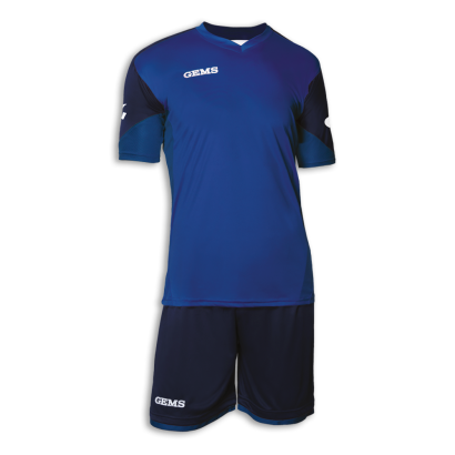 Modro-tmavomodrý futbalový dres s trenírkami Gems Seattle