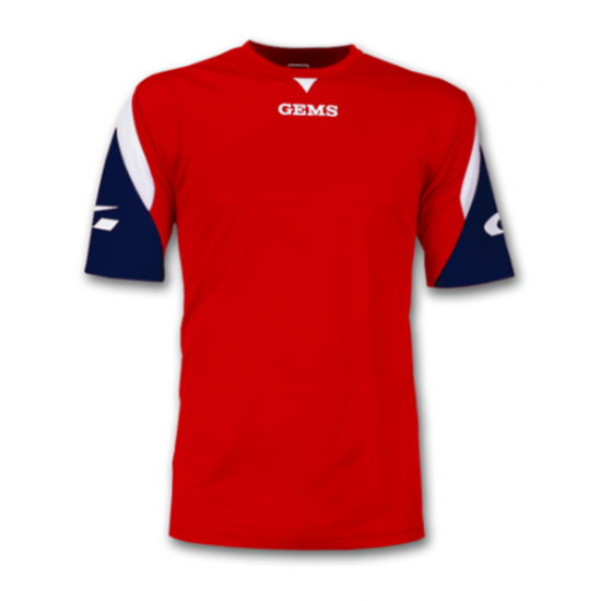 Červeno-tmavomodrý futbalový dres Gems Boston Červeno-tmavomodrý futbalový dres Gems Boston