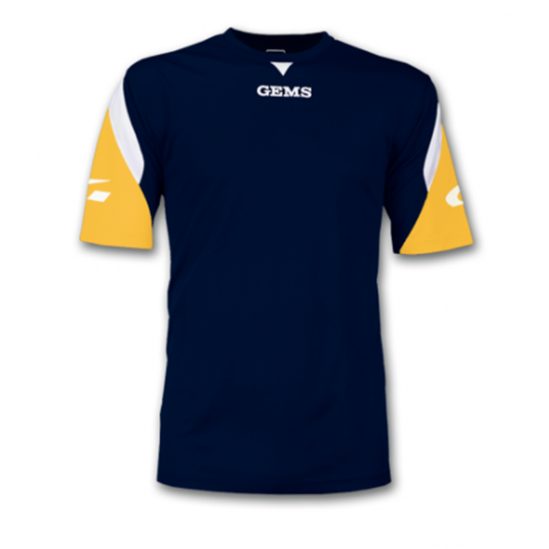 Tmavě modro-žlutý fotbalový dres Gems Boston
