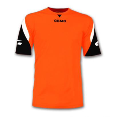 Oranžovo-černý fotbalový dres Gems Boston