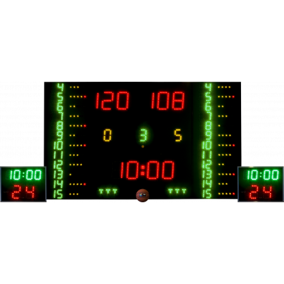 Sada ukazovateľov času a skóre Basketball Complet Maxi