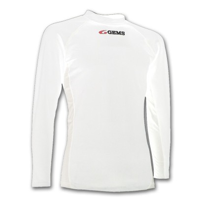 Bílé termo tričko s dlouhými rukávy Gems Omega