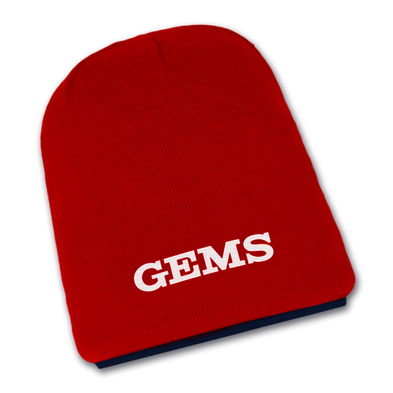 Červená čapica Gems Double