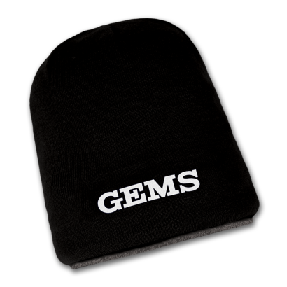 Černá čepice Gems Double