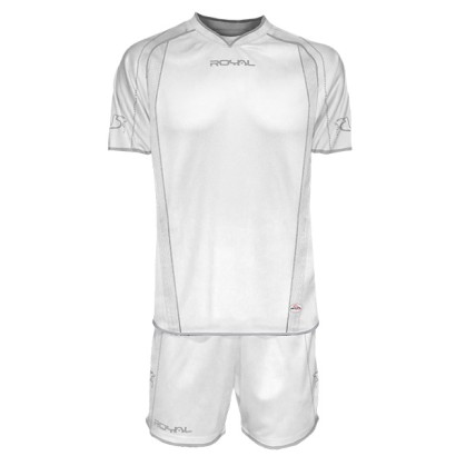 Bílý fotbalový dres s trenýrkami Royal Alcor