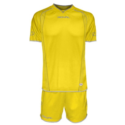 Žltý futbalový dres s trenírkami Royal Alcor