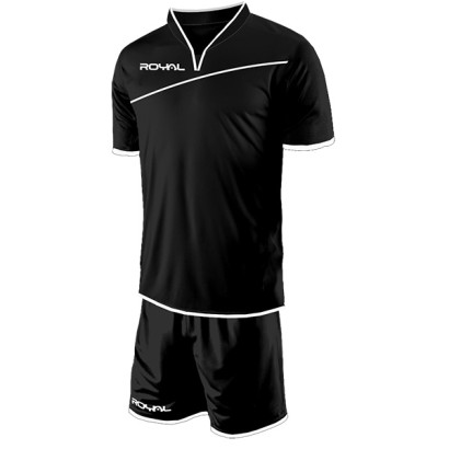 Černý fotbalový dres s trenýrkami Royal Giason