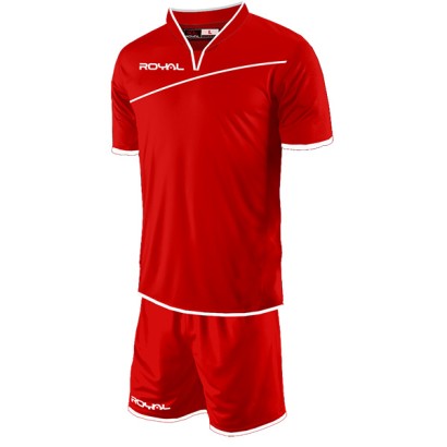 Červený fotbalový dres s trenýrkami Royal Giason