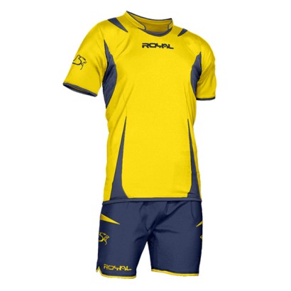 Žlto-modrý futbalový dres s trenírkami Royal Hypnos