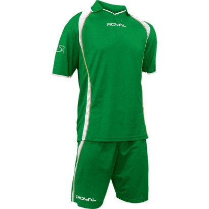 Zeleno-bílý fotbalový dres s trenýrkami Royal Sparta