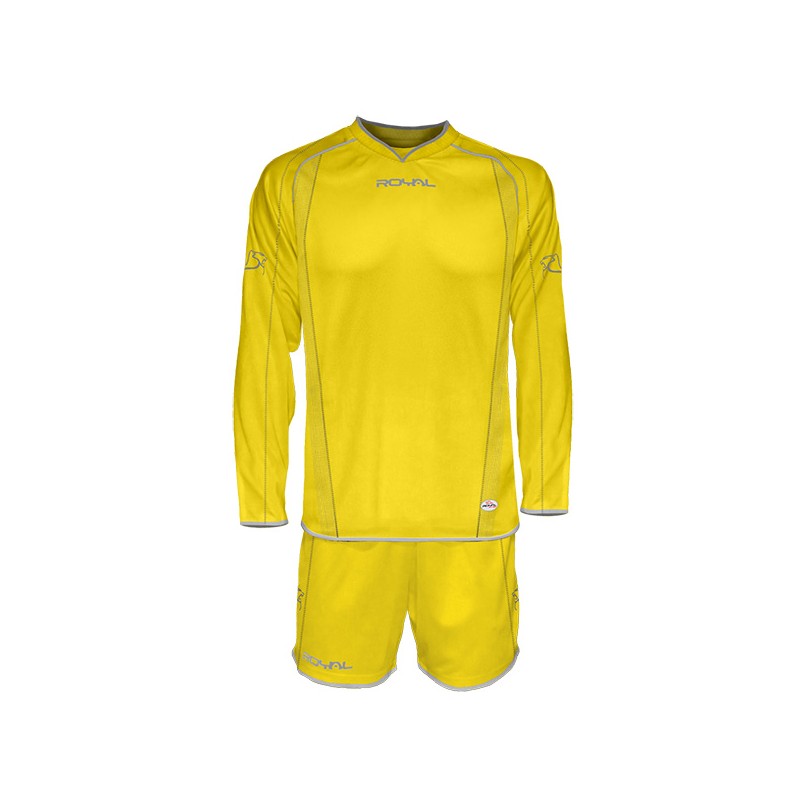 Žltý futbalový set s dlhými rukávmi Royal Alcor