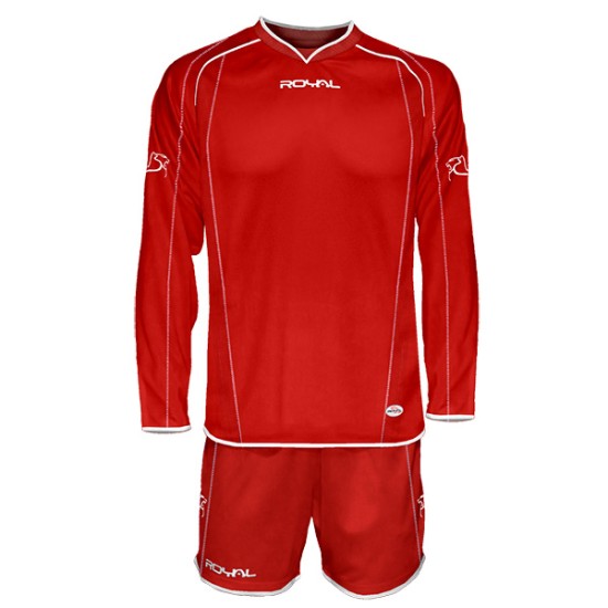 Červený futbalový set s dlhými rukávmi Royal Alcor Červený futbalový set s dlhými rukávmi Royal Alcor