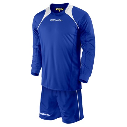 Modrý futbalový set s dlhými rukávmi Royal Andromeda