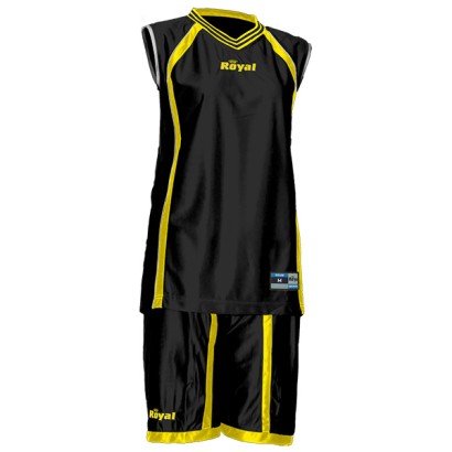 Čierno-žltá basketbalový set Royal Easy