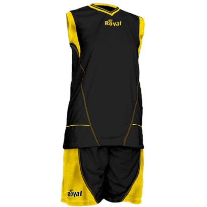 Čierno-žltý basketbalový set Royal Ideal