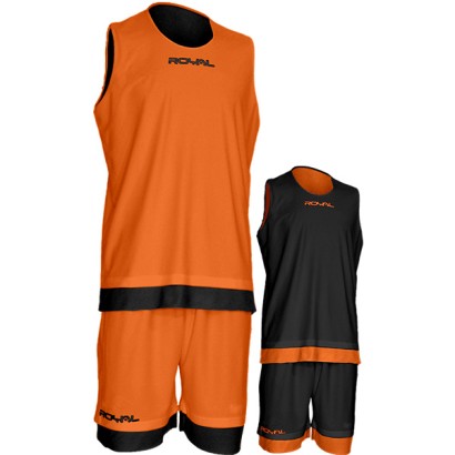 Oranžovo-tmavomodrý basketbalový set Royal Double KD207