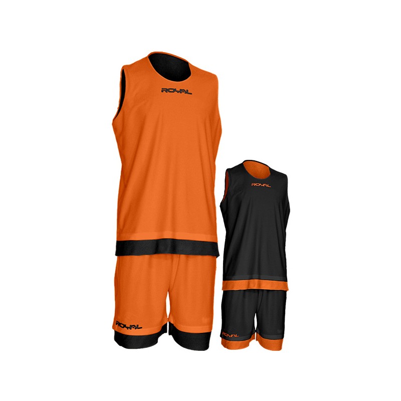 Oranžovo-tmavomodrý basketbalový set Royal Double KD207