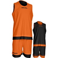 Oranžovo-tmavě modrý basketbalový set Royal Double KD207