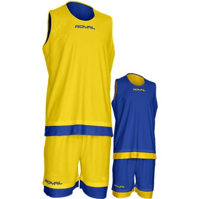 Žluto-modrý basketbalový set Royal Double KD207