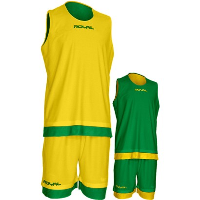 Žluto-zelený basketbalový set Royal Double KD207